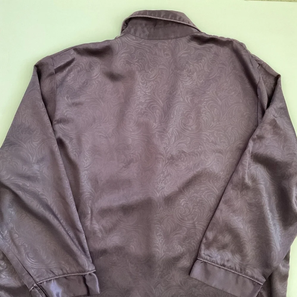 Bali Studio Nightshirt Purple Silky Size 1X